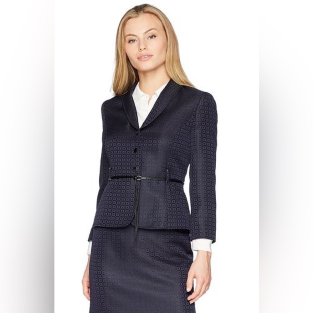 🆕 NWT Tahari x Arthur S. Levine Peplum Blazer Jacket Size 14 MSRP $280